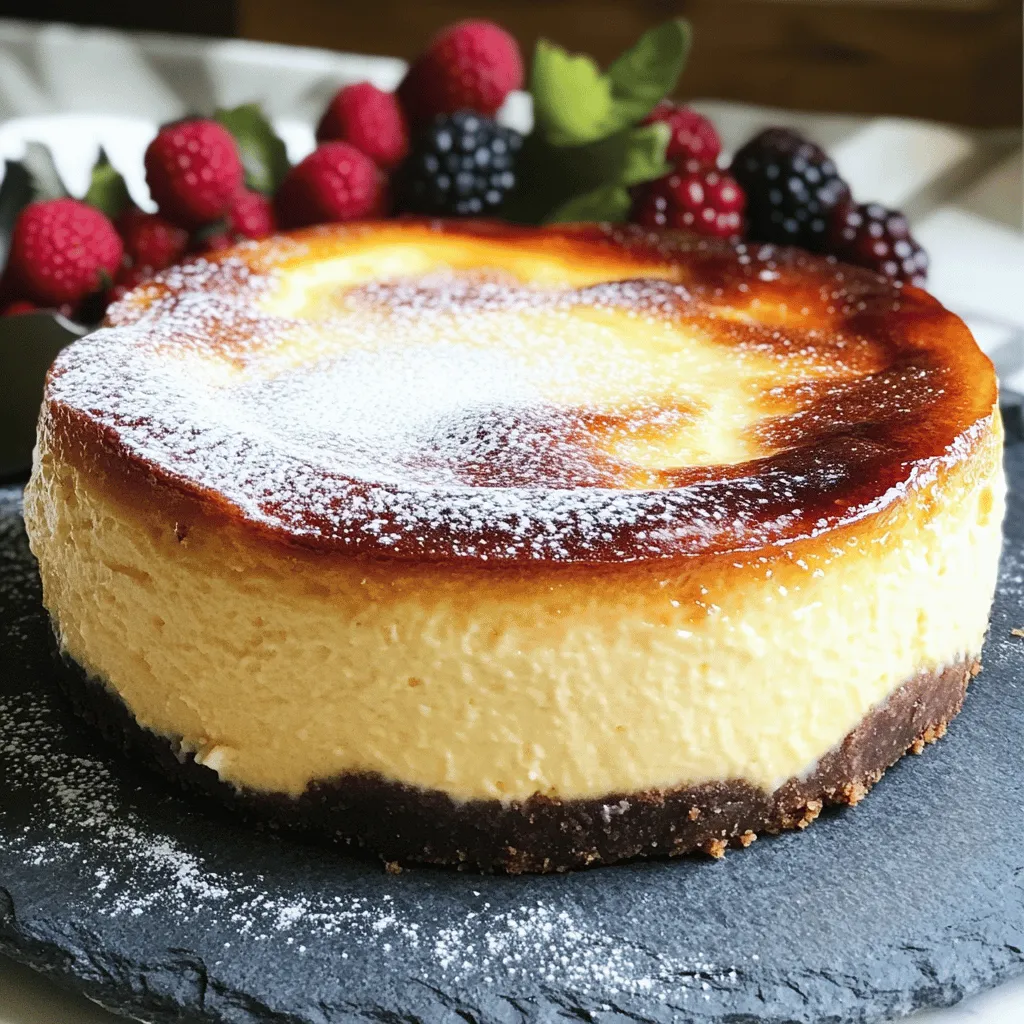 Burnt Basque Cheesecake Einfach und Lecker Rezept