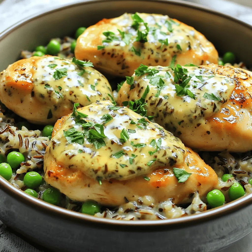 Kräuterbutter-Hühnchen und Wildreis im Crockpot lecker