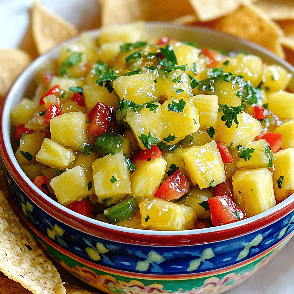 Sweet and Spicy Pineapple Salsa Frisch und Würzig