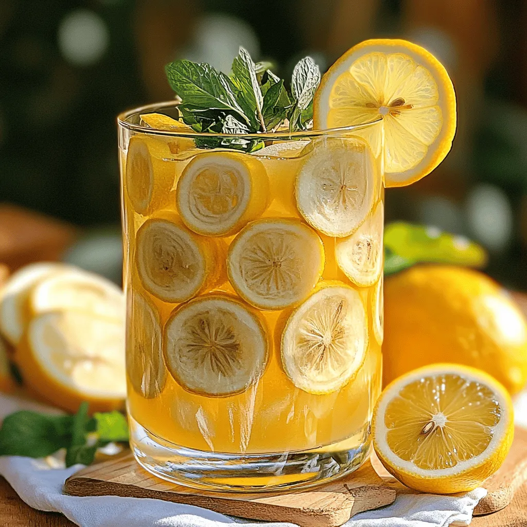 Lemony Pineapple Iced Tea Recipe Frisch und Spritzig