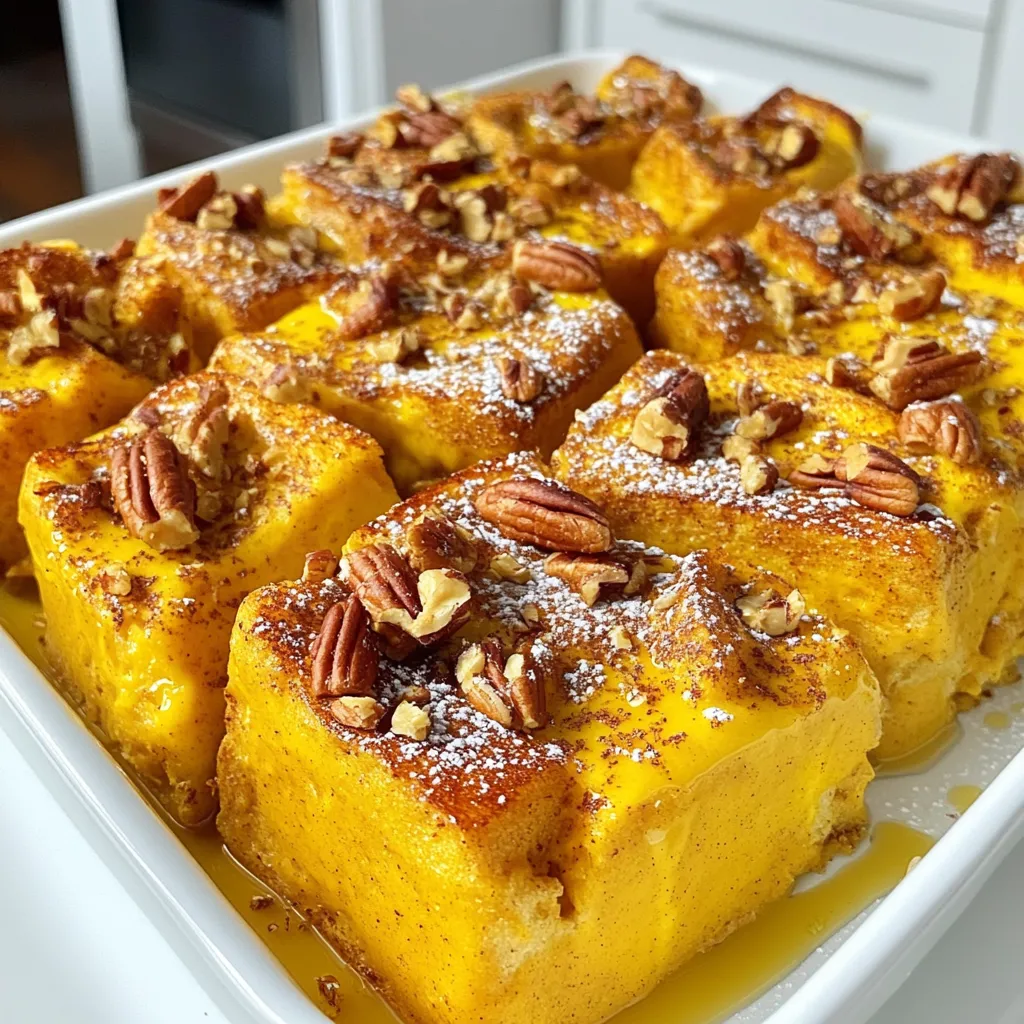 Cozy Pumpkin Spice French Toast Casserole Rezept