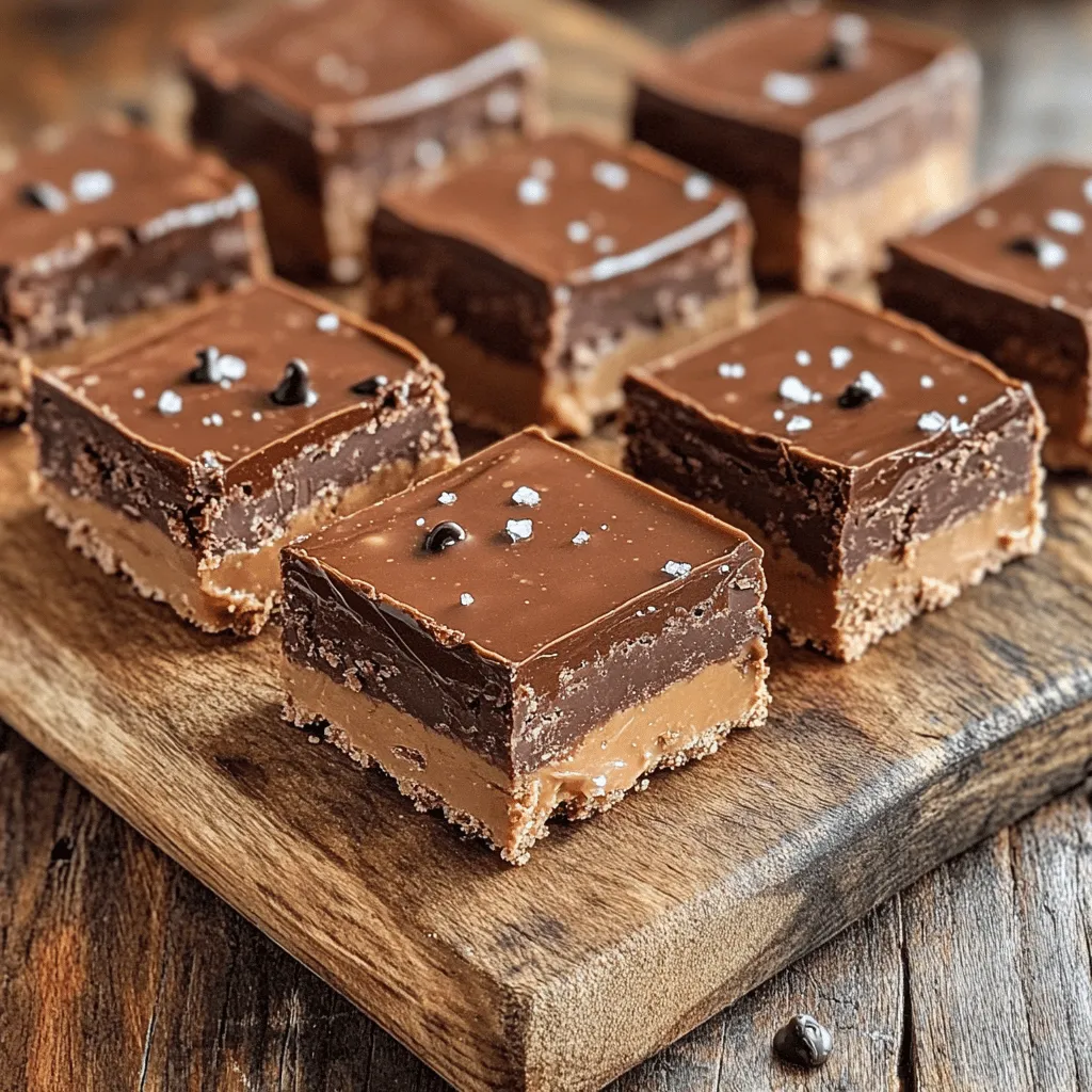No-Bake Chocolate Peanut Butter Bars Einfach genießen