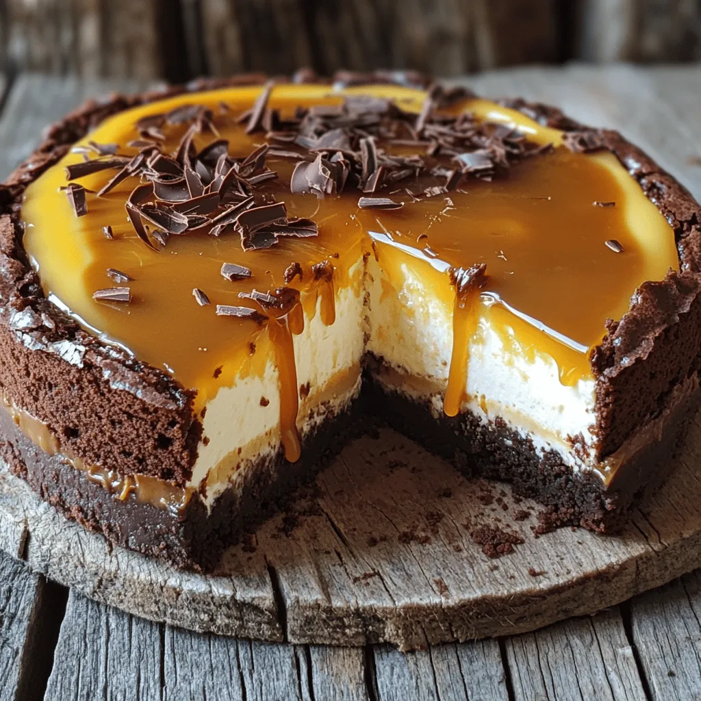 Irresistible Caramel Brownie Cheesecake Genuss Pur