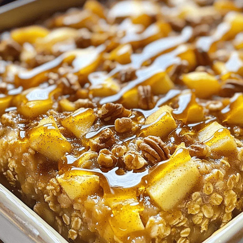 Spiced Apple Walnut Oatmeal Bake Köstlich und Einfach