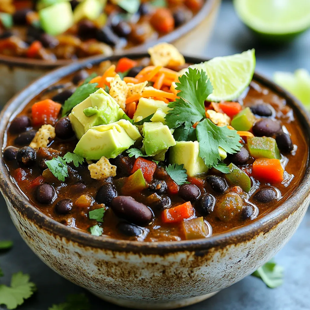 Slow Cooker Chipotle Black Bean Chili Genusserlebnis