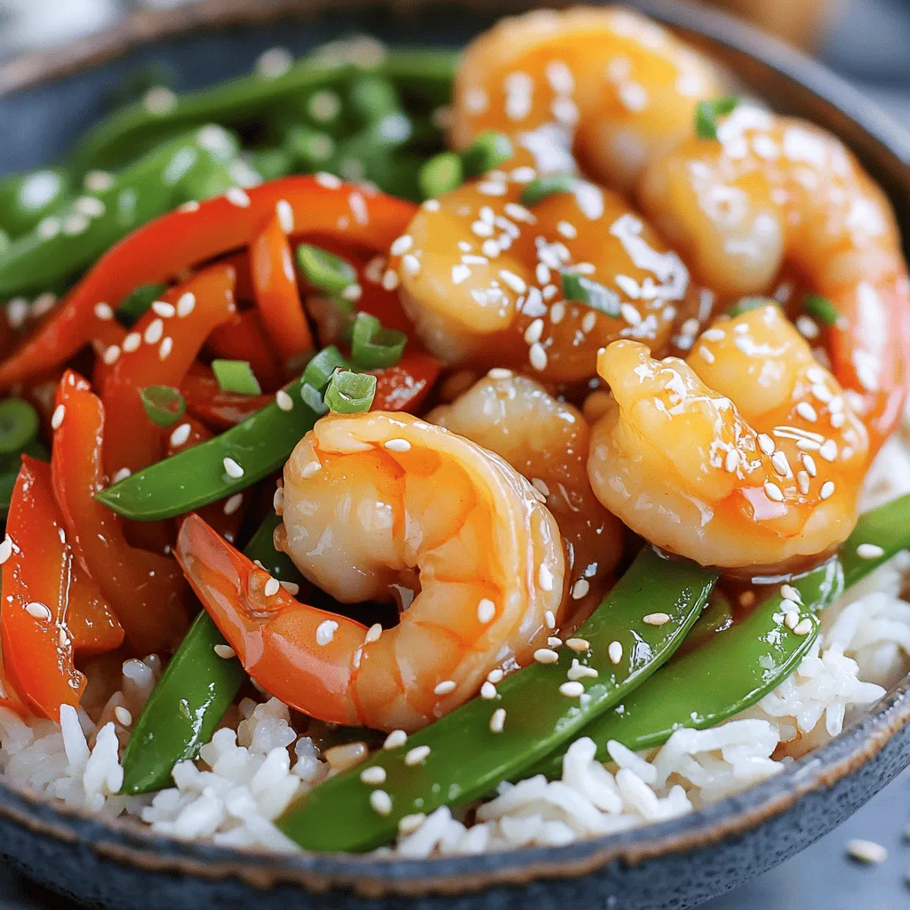 Spicy Honey Garlic Shrimp Bowls Einfaches Rezept