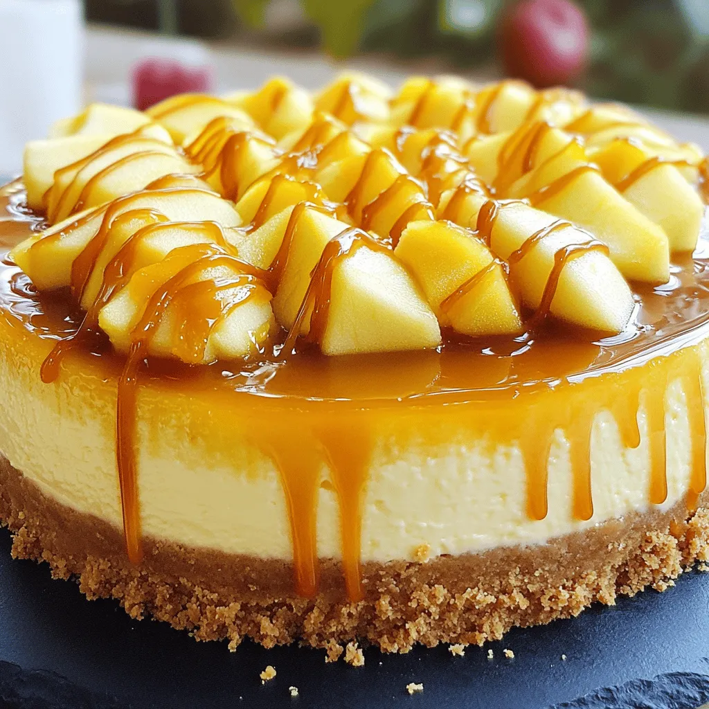 Gourmet Caramel Apple Cheesecake Genuss Pur