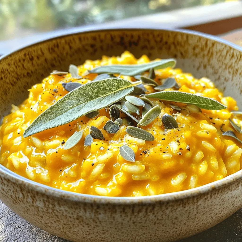 Savory Pumpkin and Sage Risotto Einfache Gaumenfreude