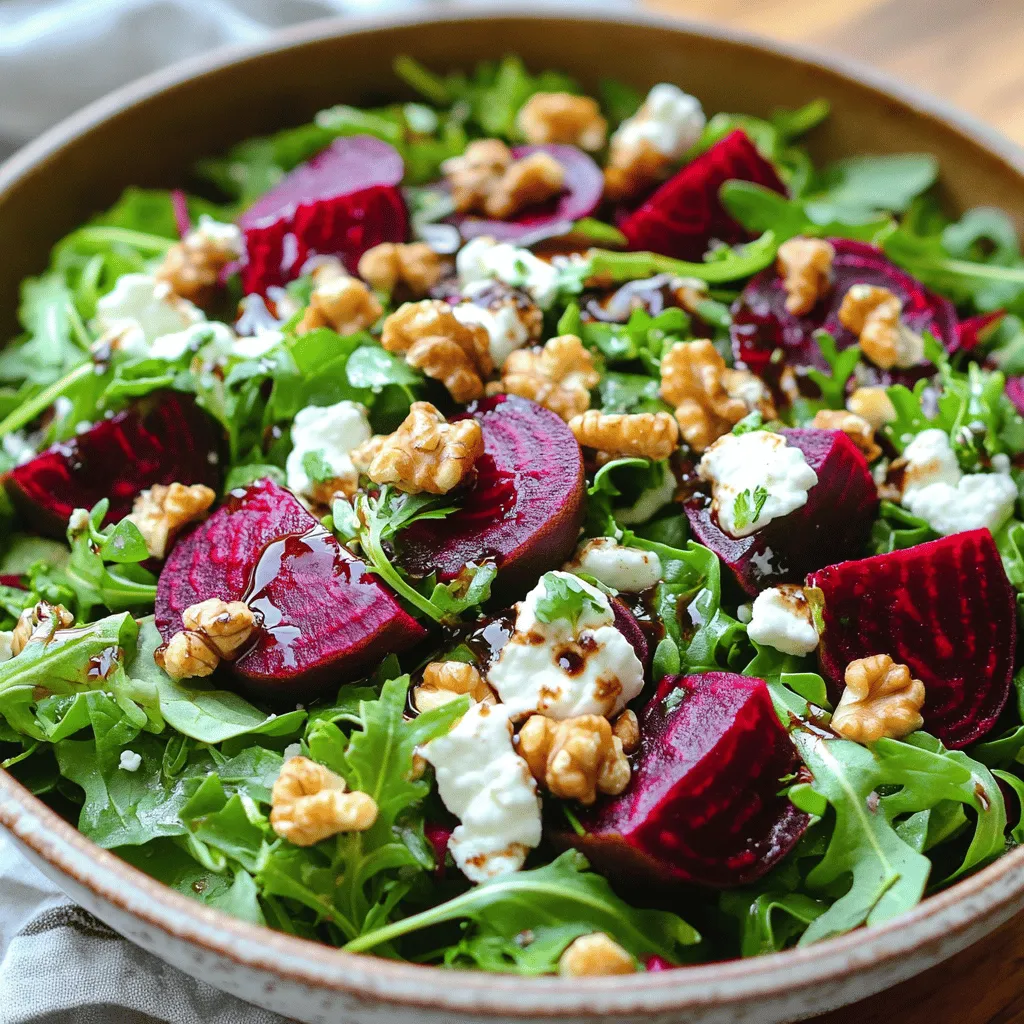 Roasted Beet and Goat Cheese Salad Kraftvoll und Gesund