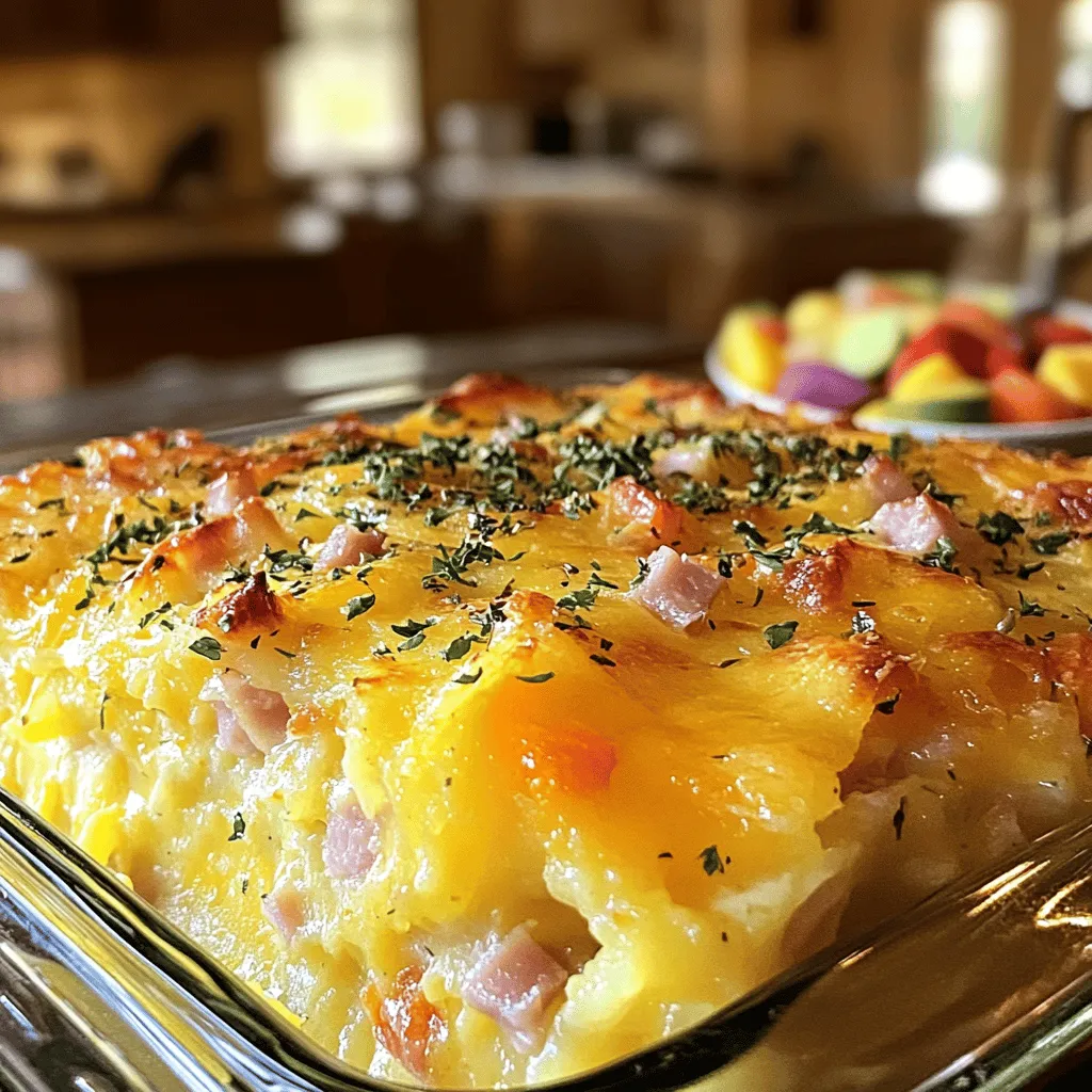 - 6 große Eier - 1 Tasse Milch - 1 Tasse geriebener Käse (z. B. Cheddar oder Gouda) - 200 g Schinken oder Speck, gewürfelt