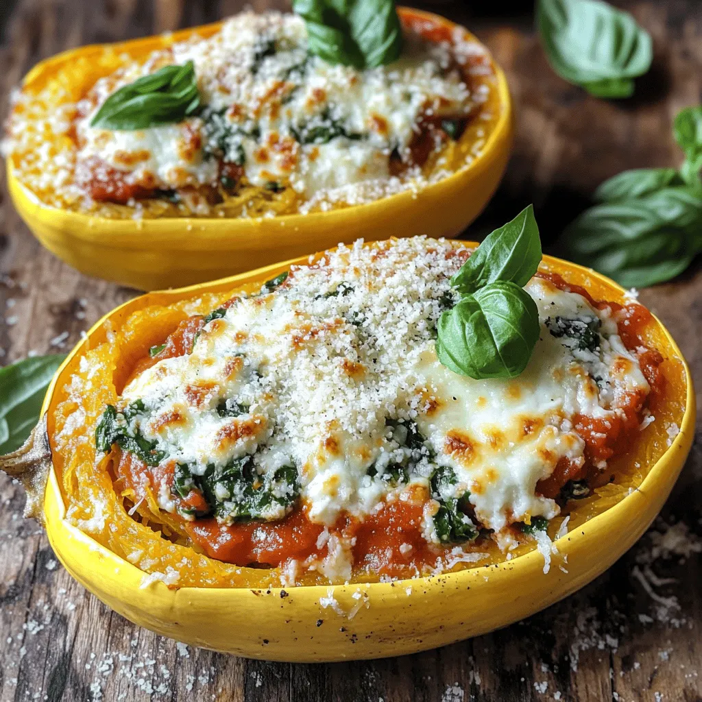 Spaghetti Squash Lasagna Boats Lecker und Gesund