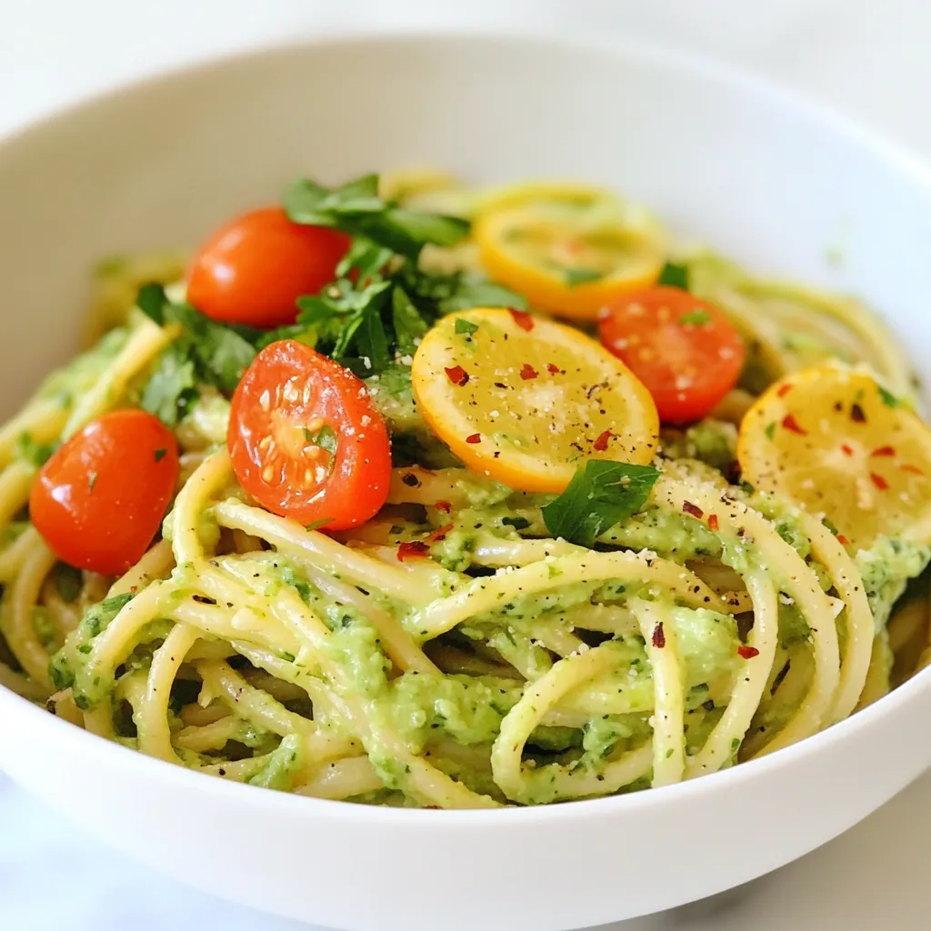 Avocado Cilantro Lime Pasta Frisch und Lecker Kochen