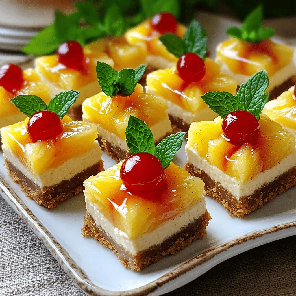 Irresistible Pineapple Upside-Down Cheesecake Bites genießen
