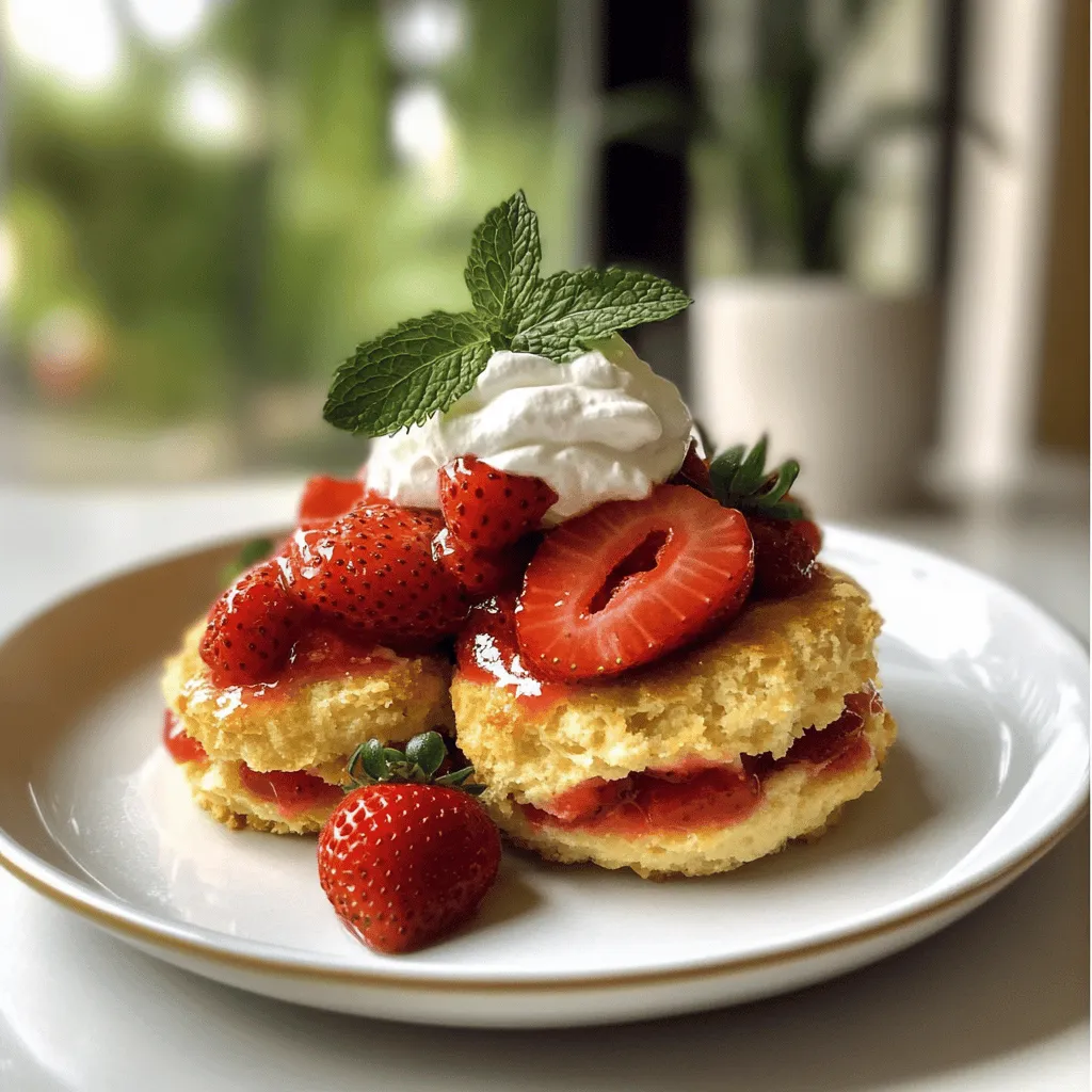 - 2 Tassen frische Erdbeeren, entstielt und in Scheiben geschnitten - 1 ½ Tassen Weizenmehl - ½ Tasse ungesalzene Butter, kalt und gewürfelt - 1 Tasse Schlagsahne