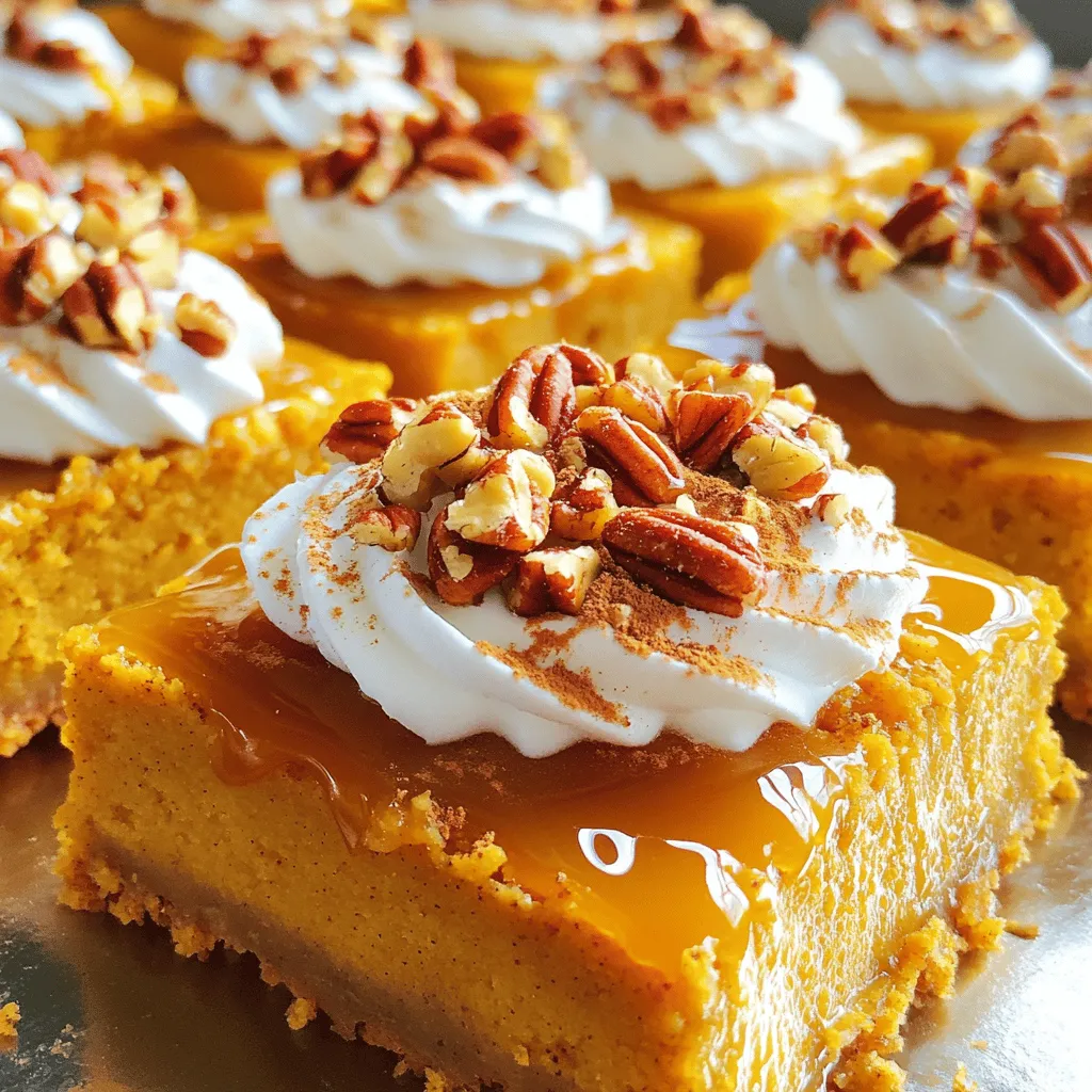 Karamell Kürbis Poke Kuchen Einfaches Rezept bereitstellen