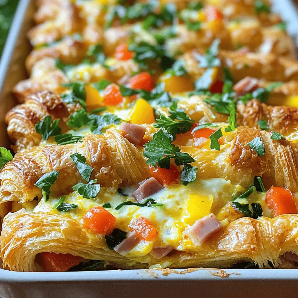 Frühstücksstrata mit Croissants Lecker und Einfach