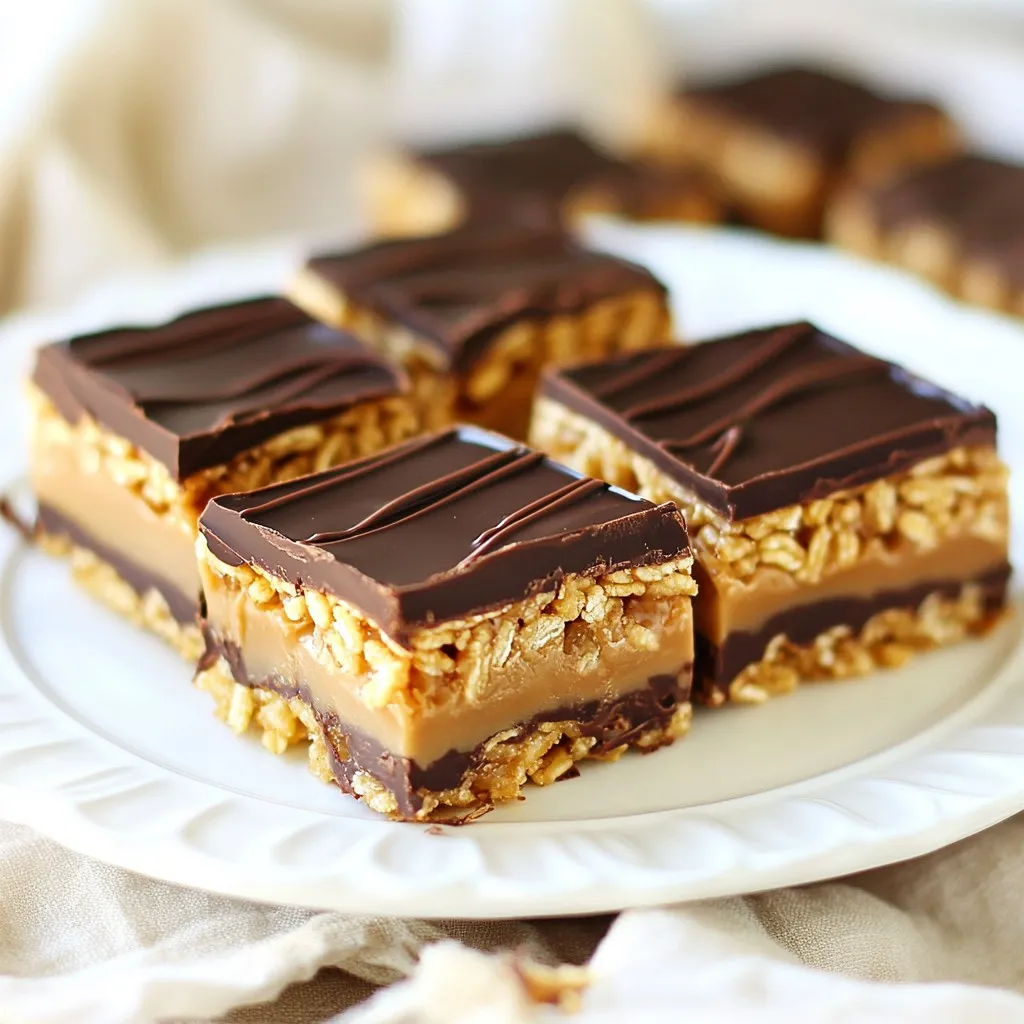 No-Bake Peanut Butter Bars Einfaches und schnelles Rezept