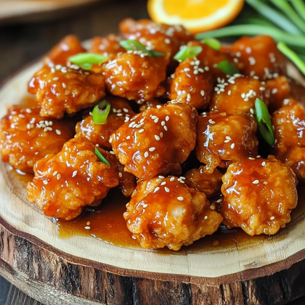 Air Fryer Sticky Orange Chicken Einfach und Lecker