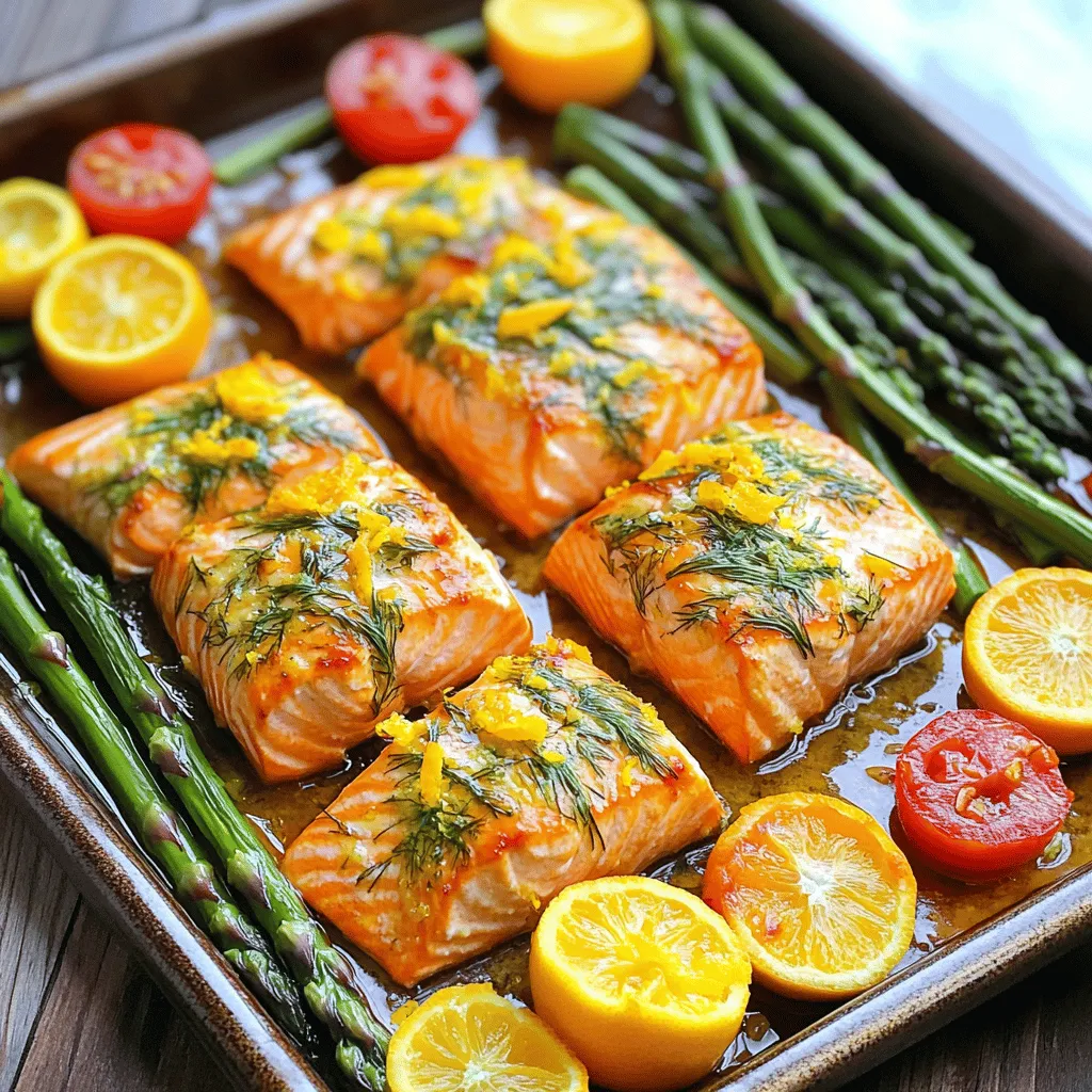 One-Pan Citrus Dill Salmon Einfaches und schnelles Gericht