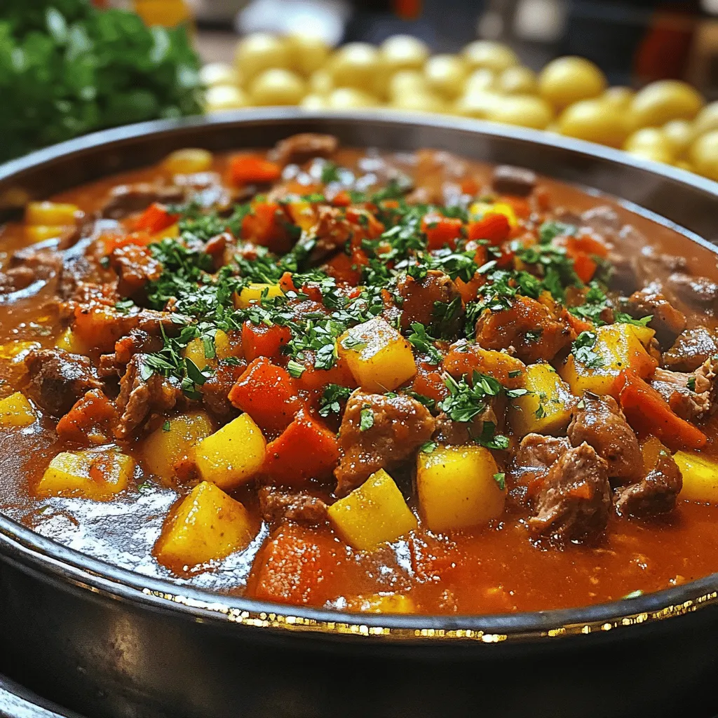 Einfache polnische Gulaschzeit Herzhaft und voller Geschmack