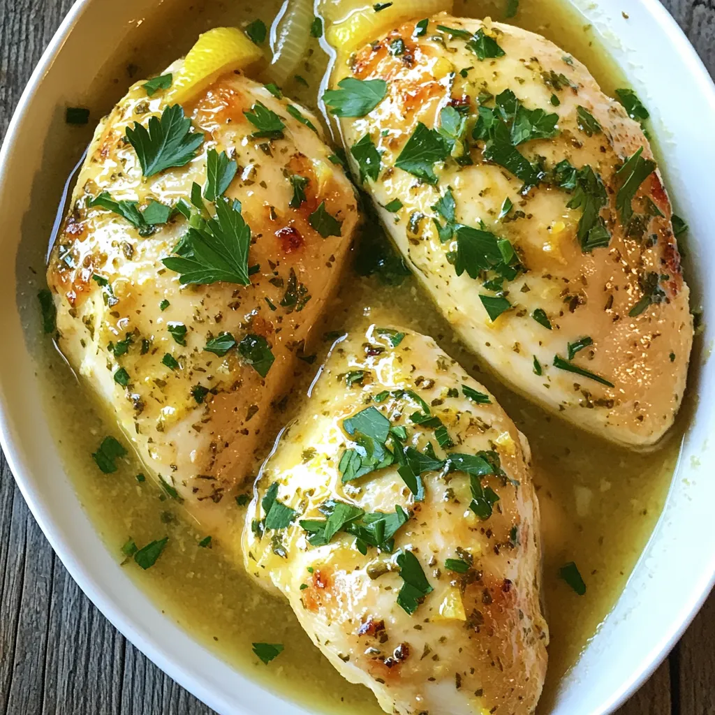 Slow Cooker Lemon Garlic Chicken mit zartem Hühnchen