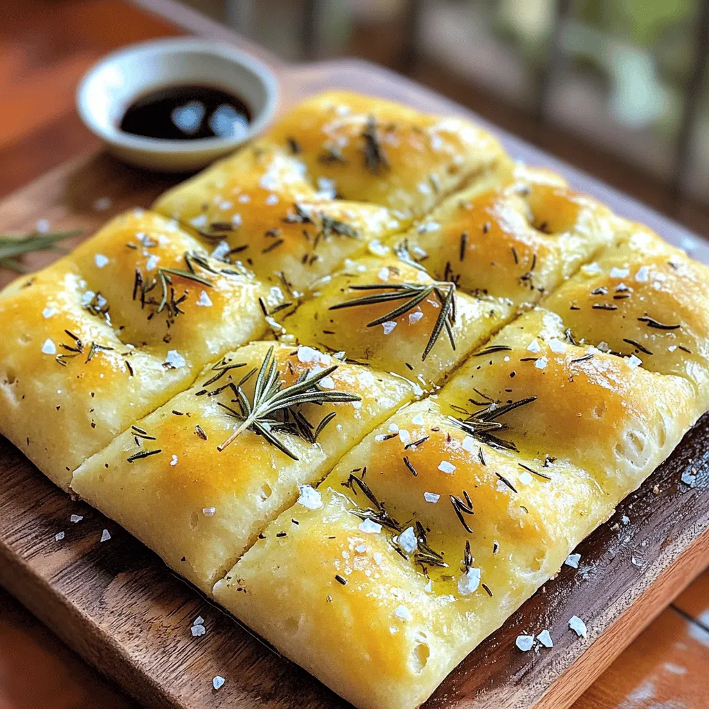 Italienisches Kräuterfocaccia-Brot Einfaches Rezept