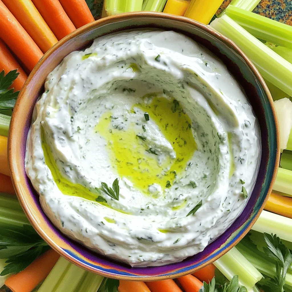 TikTok Green Goddess Salad Dip Frisch und Gesund