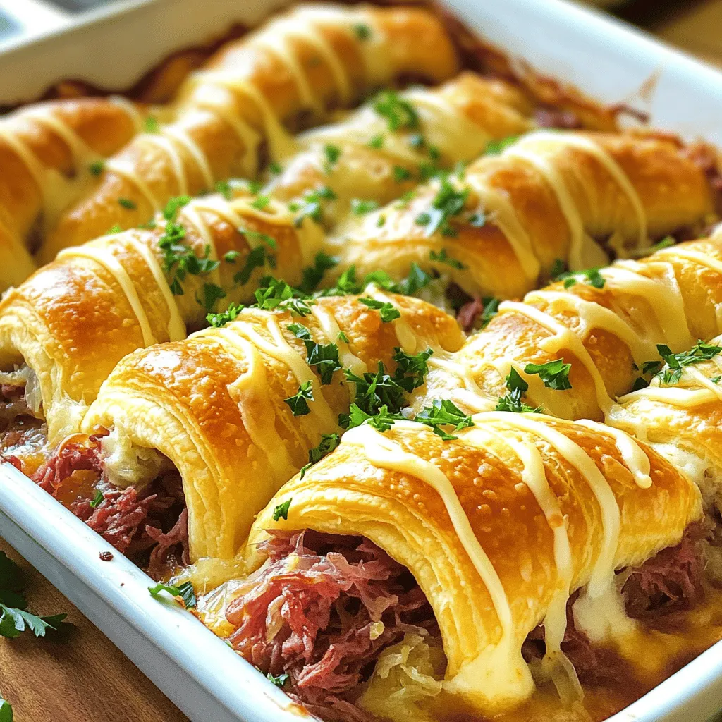 Reuben Crescent Bake Einfach und Lecker Zubereiten