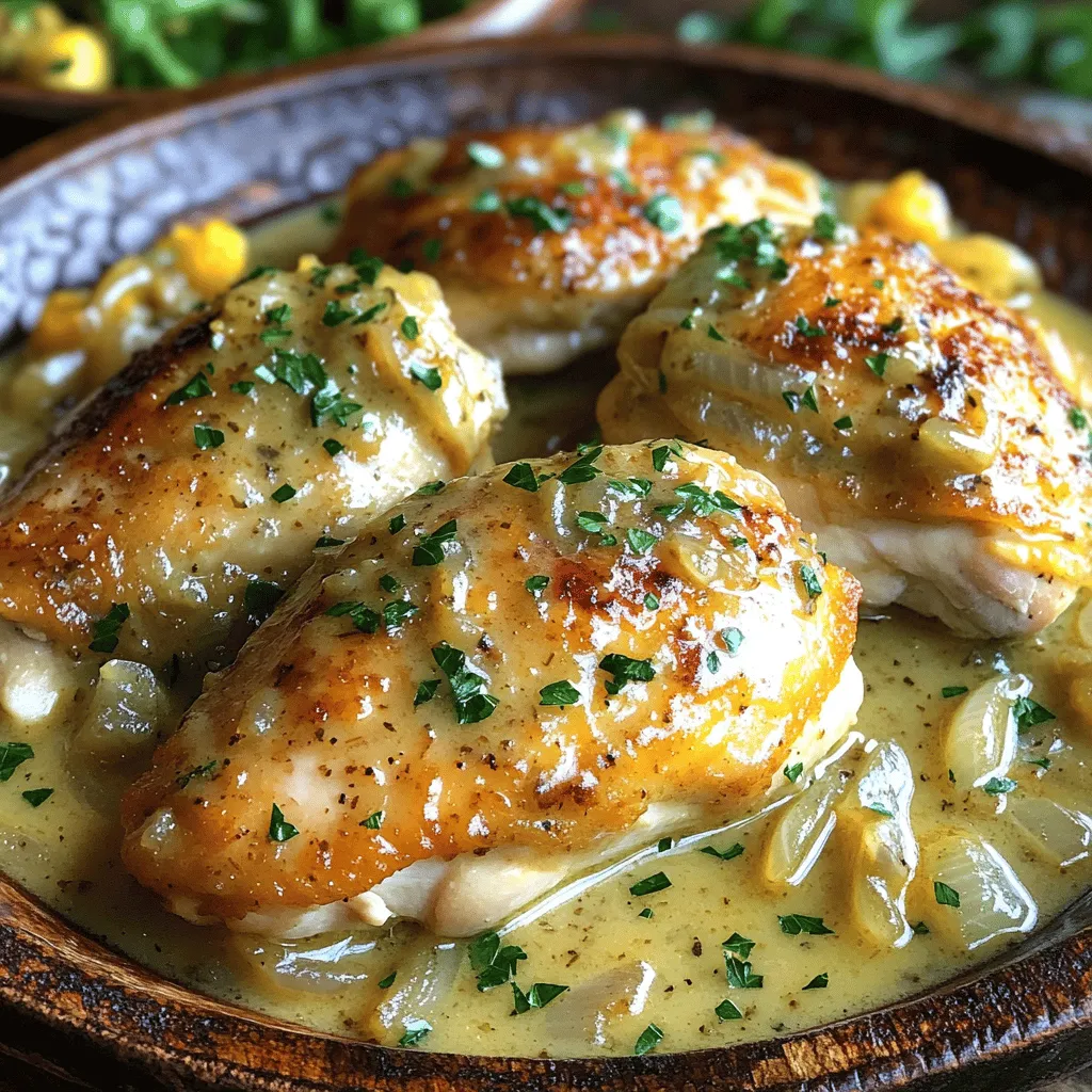 Irish Chicken in Whiskey Cream Sauce Köstlich Zubereiten