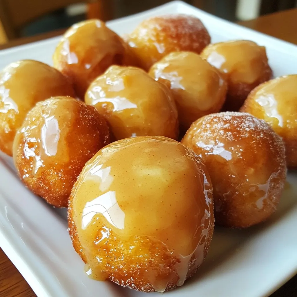 Ahornglasierte Donutlöcher Einfaches Rezept für Genuss