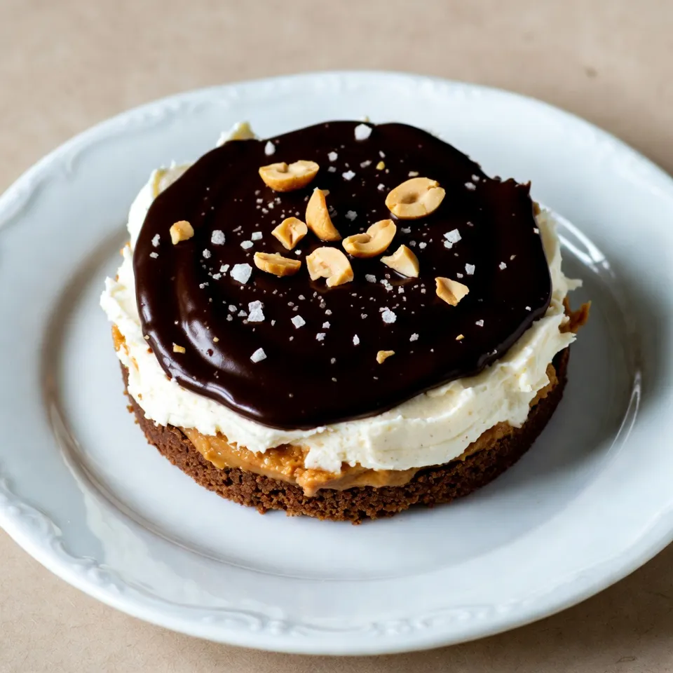 Schokoladen-Erdnussbutter-Trüffeltorte Einfaches Dessert