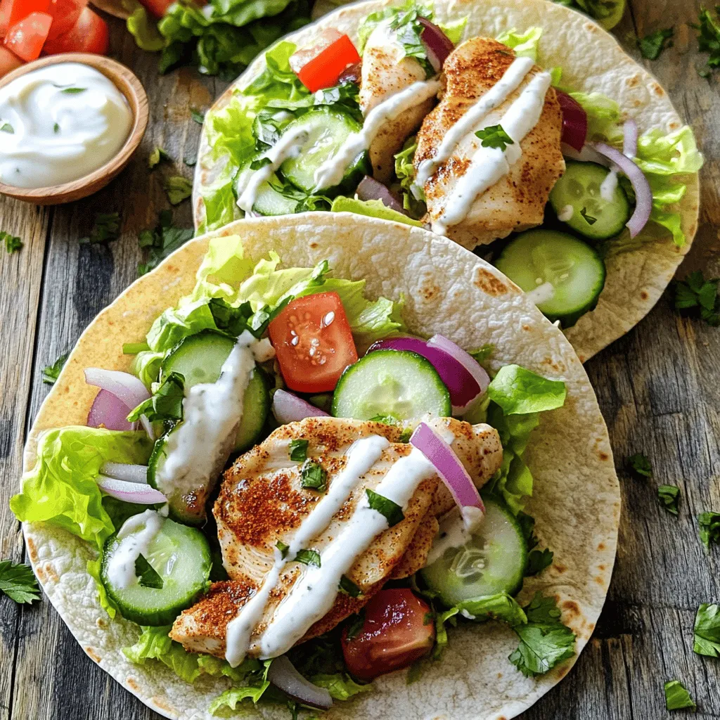Chicken Shawarma Wraps Einfach und Lecker Rezept
