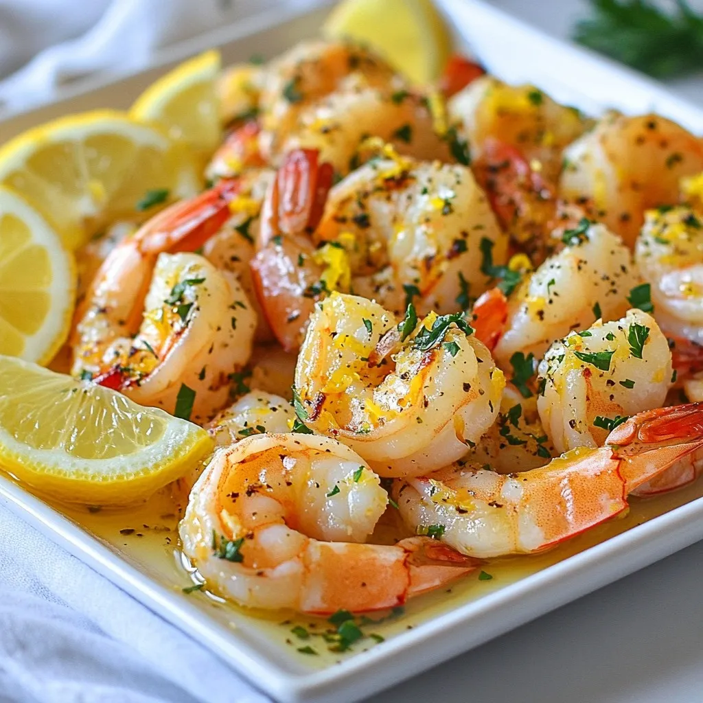 Lemon Garlic Roasted Shrimp Einfaches Rezept für Genuss