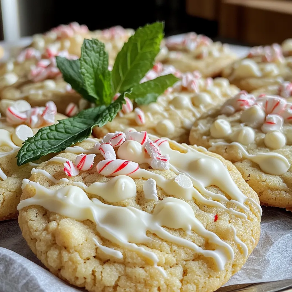 White Chocolate Peppermint Bark Cookies Genusssnack