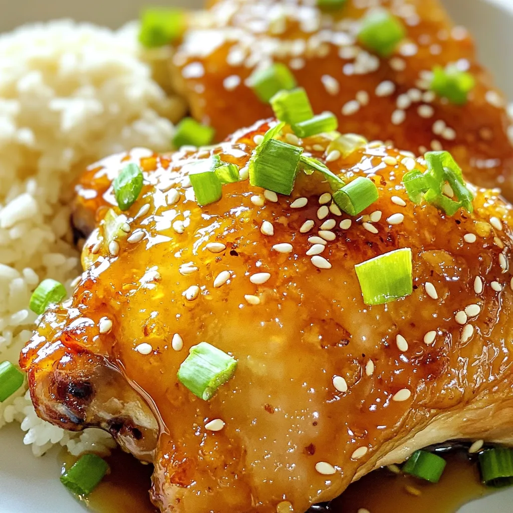 Minute Honey Garlic Chicken Thighs Schnell und Einfach