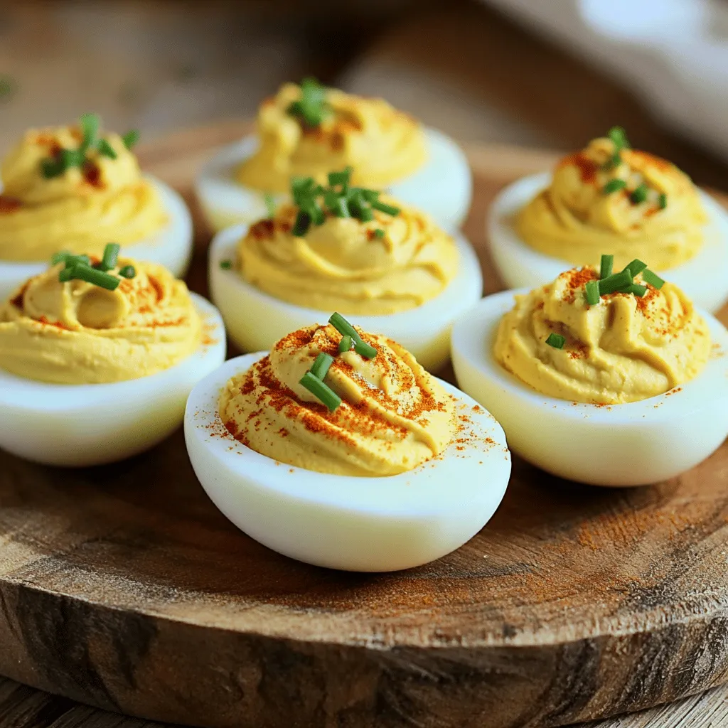 Klassische gefüllte Eier Einfaches Rezept genießen