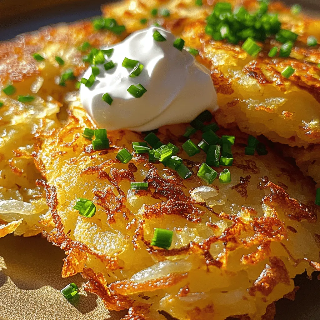 - 4 mittelgroße Russet-Kartoffeln - 1 kleine Zwiebel, fein gerieben - 2 Esslöffel Allzweckmehl