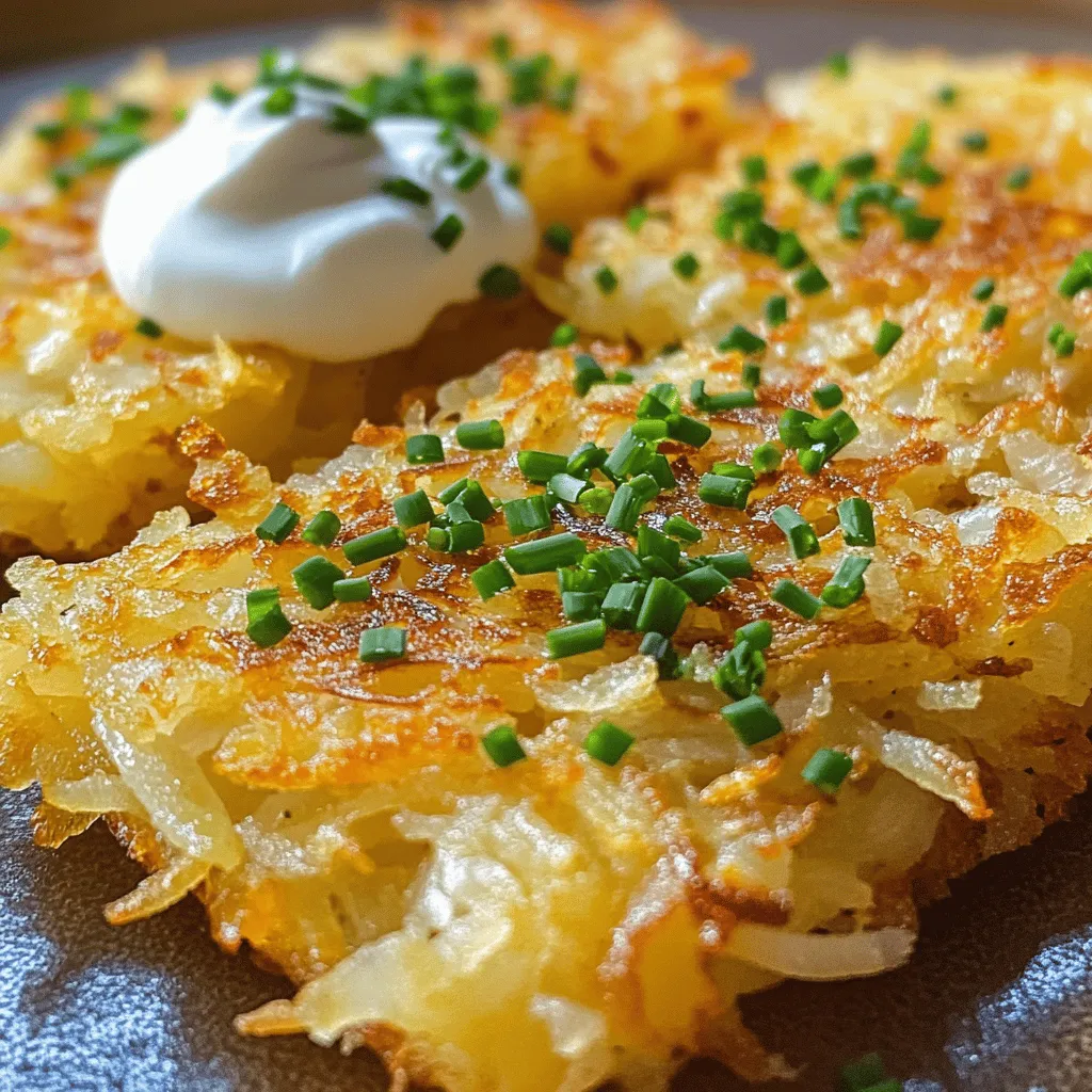 Knusprige hausgemachte Rösti leicht selber machen