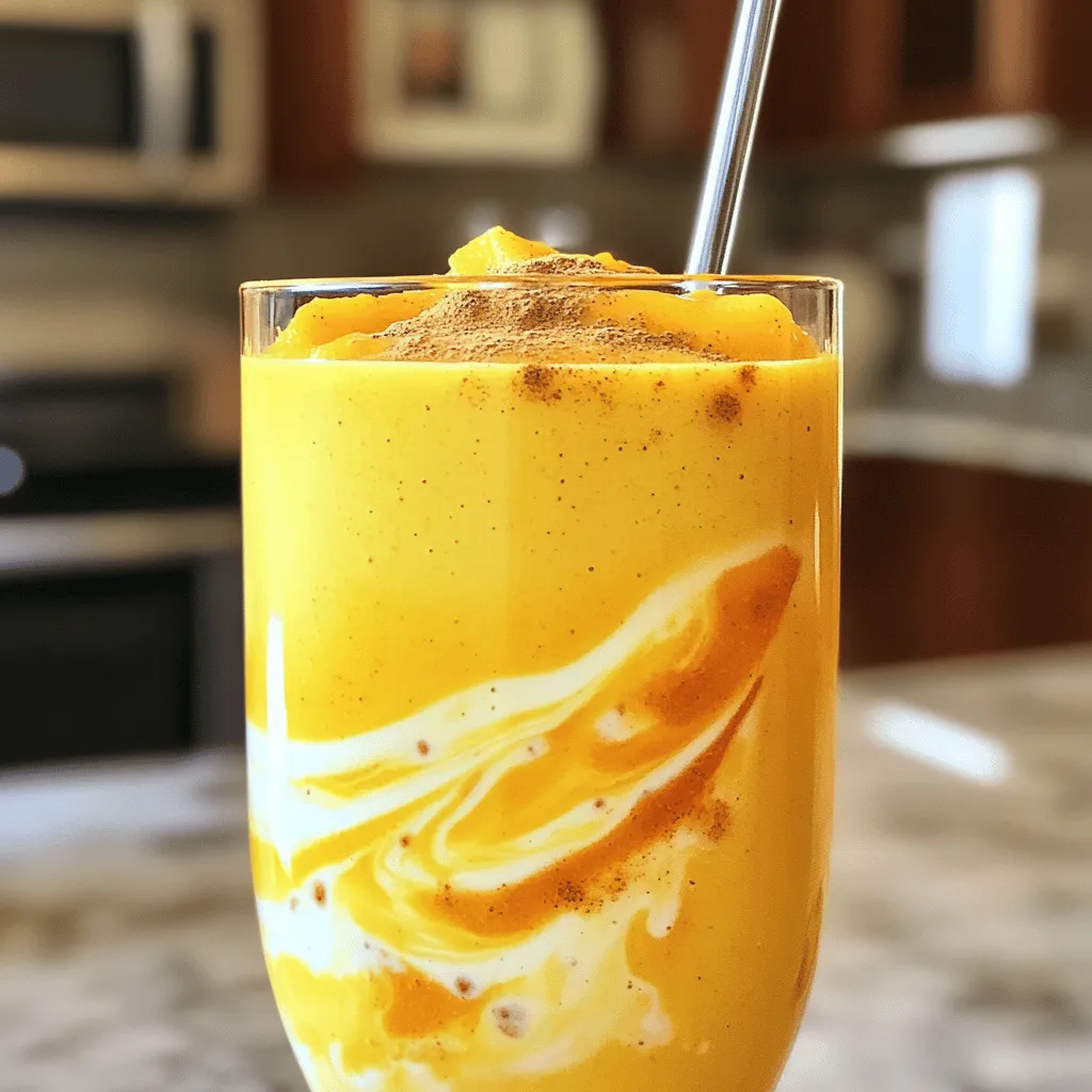 Kürbisgewürz-Protein-Smoothie voller Geschmackskraft