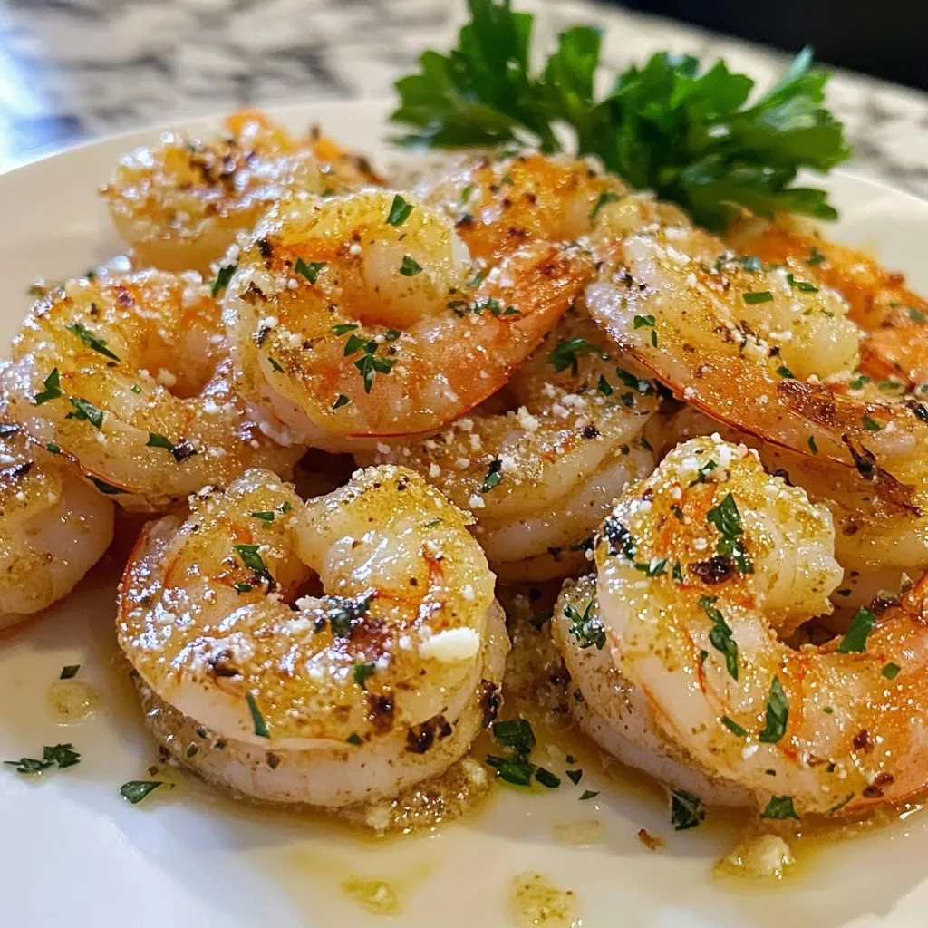 Air Fryer Garlic Parmesan Shrimp Schnelle und Leckereien