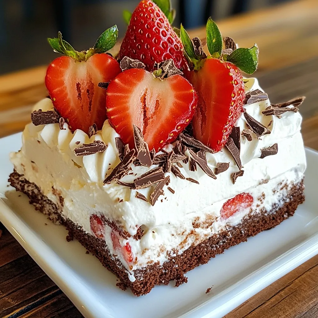 Schokoladen Erdbeer Eisboxkuchen Einfach und Lecker