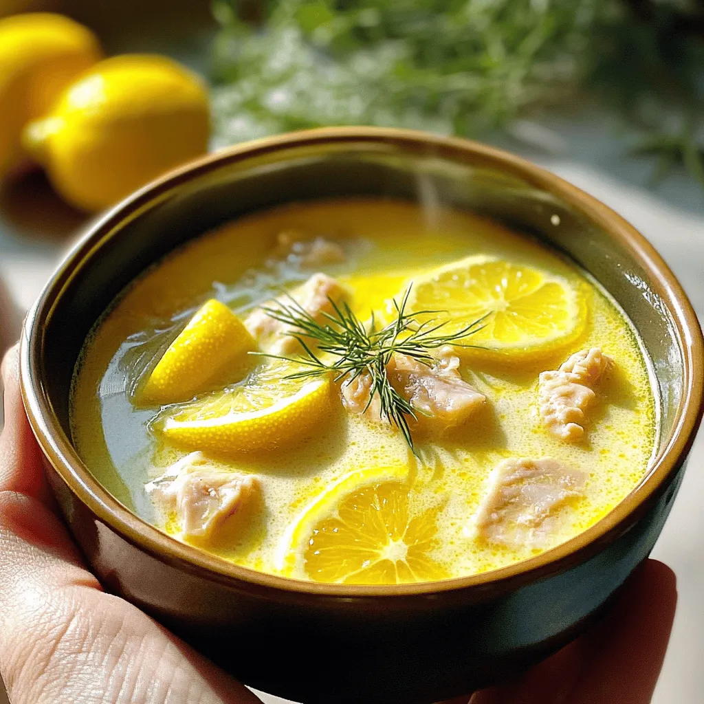 Um das Rezept für Avgolemono zuzubereiten, brauchst du einige frische Zutaten. Die Hauptzutaten für Avgolemono sind Hühnerbrust, Hühnerbrühe, Reis, Eier und Zitronen. Du benötigst auch Zwiebeln, Karotten, Sellerie, Olivenöl, Salz, Pfeffer und Petersilie. Diese Zutaten machen die Suppe lecker und herzhaft.