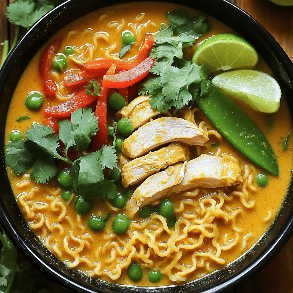 Coconut Curry Chicken Ramen Köstliche Rezeptidee
