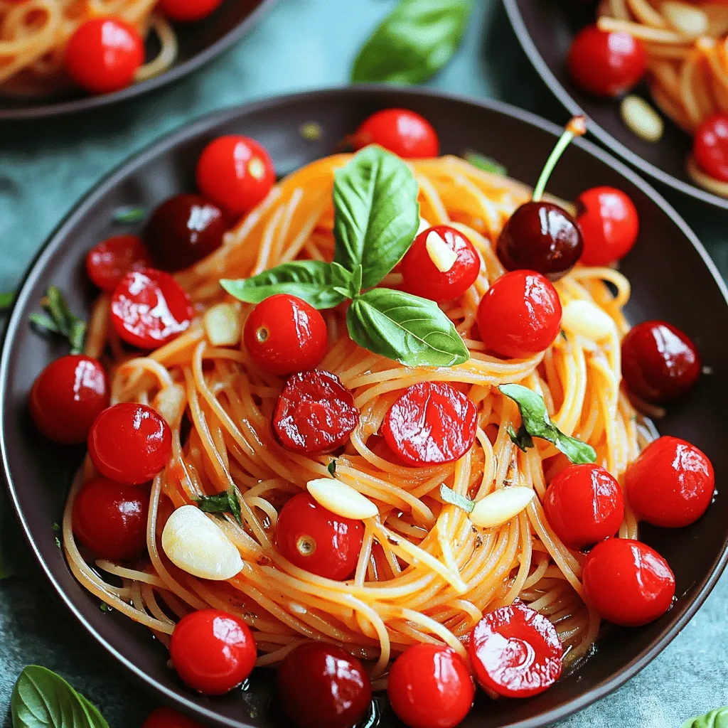 Sommerliche Kirsch-Spaghetti Frisch und Einfach Rezept