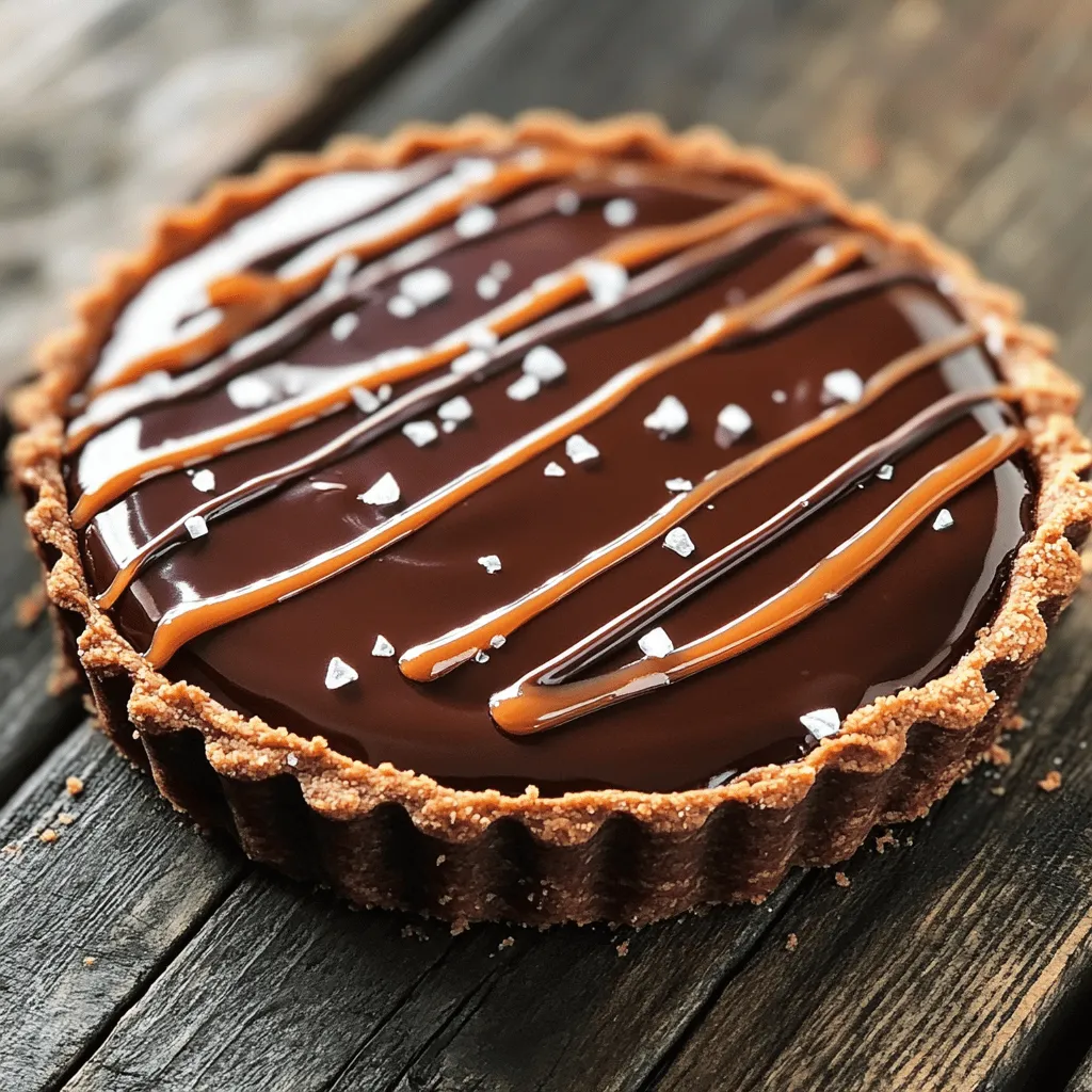 Salted Caramel Chocolate Tart Köstlicher Genuss