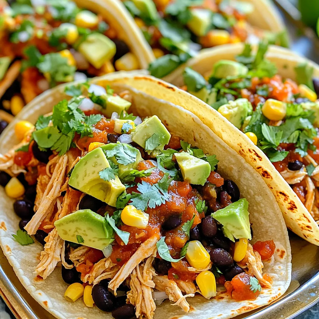 Slow Cooker Salsa Chicken Tacos Einfache und Schnelle Mahlzeit