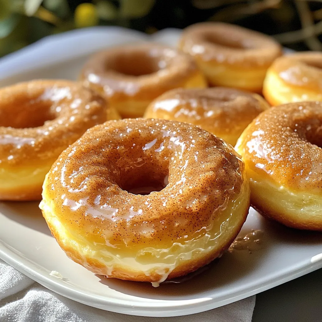 Zarte Air Fryer Cinnamon Sugar Donuts Einfaches Rezept
