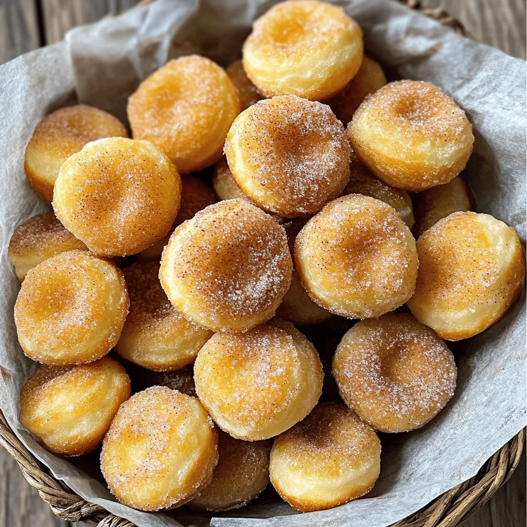 Air Fryer Cinnamon Sugar Doughnut Bites Rezept