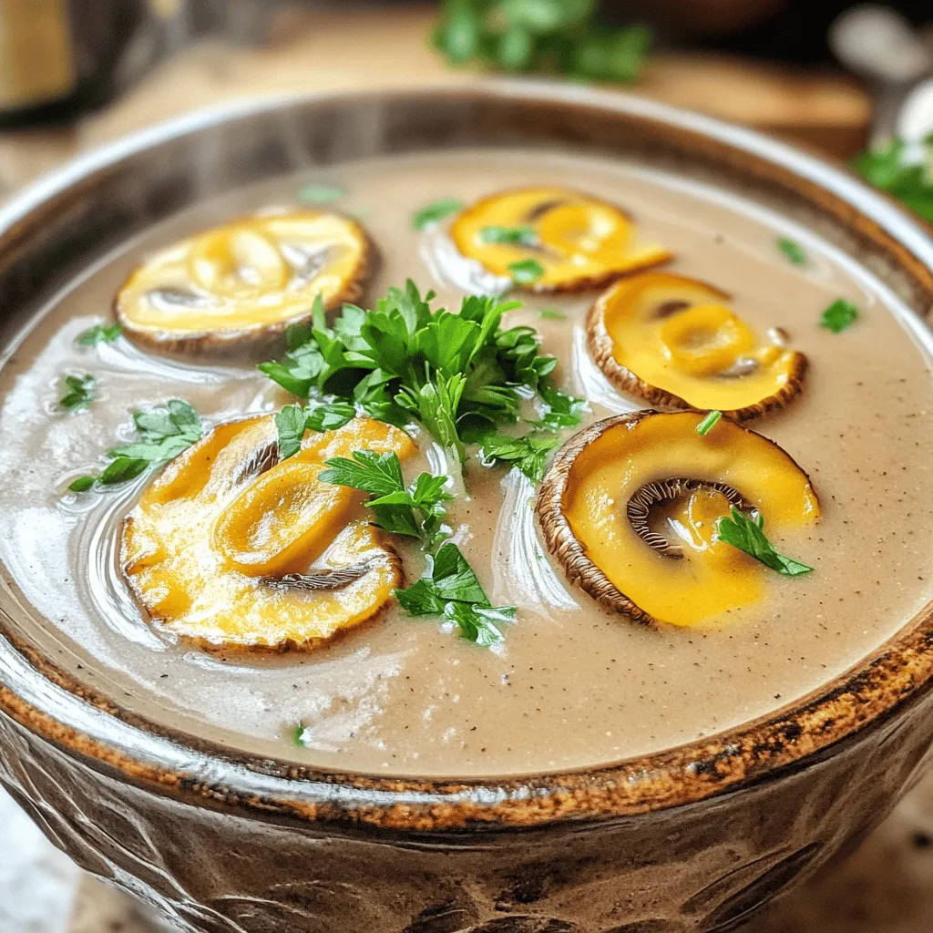 Cremige Pilzsuppe Schnelle und einfache Nr. 1 Rezept