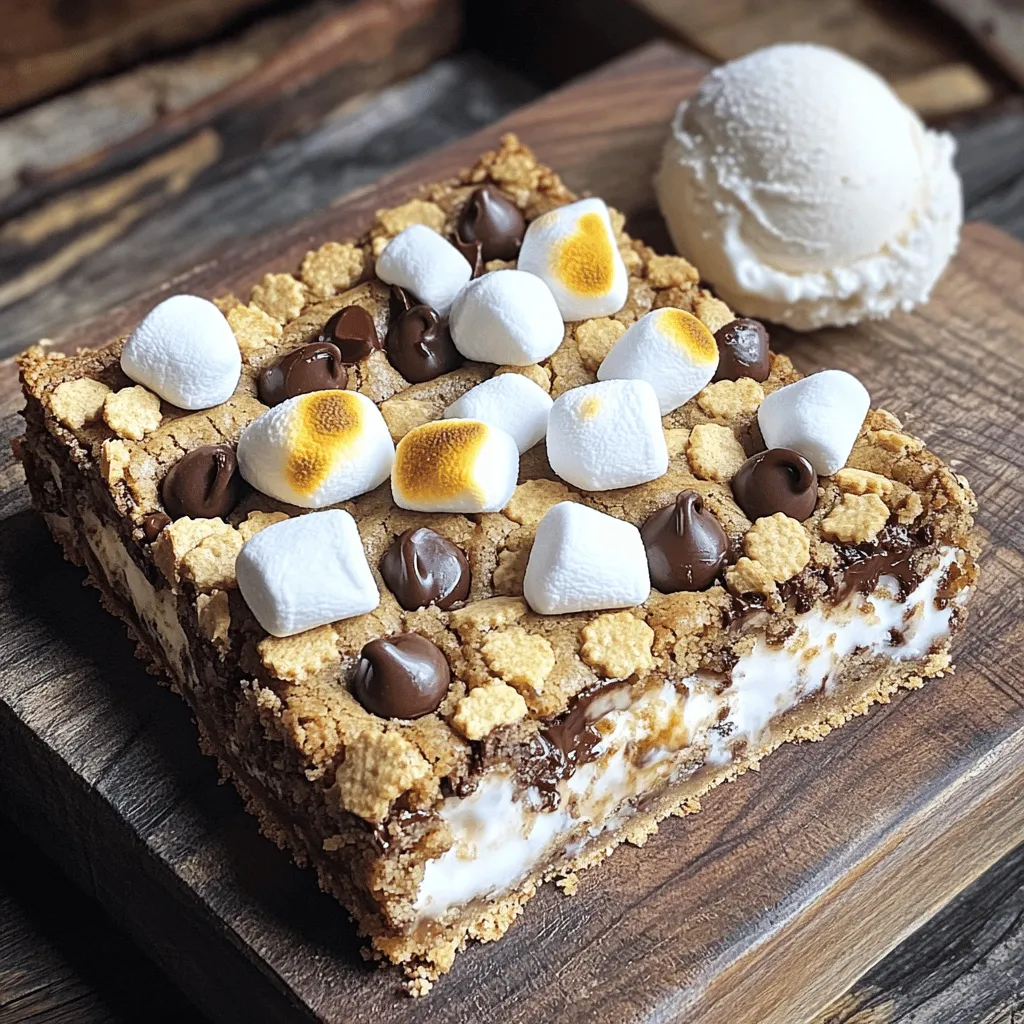 S&#8217;mores Cookie Bars Lecker im Backofen zubereiten